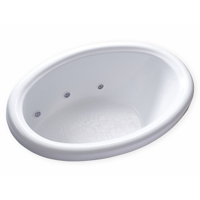 Carver Tubs 58" x 39" Drop in Whirlpool Bathtub Wayfair